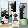Cute Cat Case for Honor X5b X8 X9a 8X X6 Magic5Lite 90 200 400 Lite X7 70 Black Soft Phone Cover