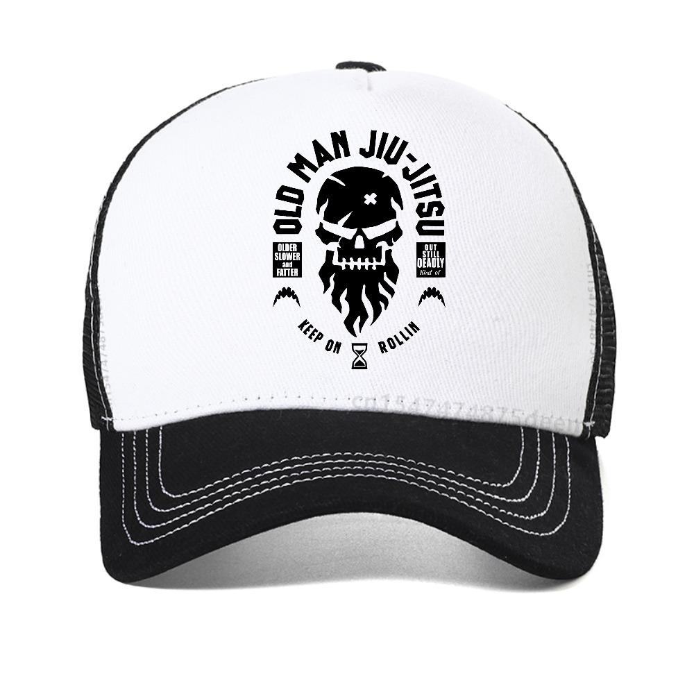 D Old Man Jiu Jitsu baseball cap Summer Men caps fashion casual Sunscreen Snapback hat adjustable mesh breathable Trucker hat