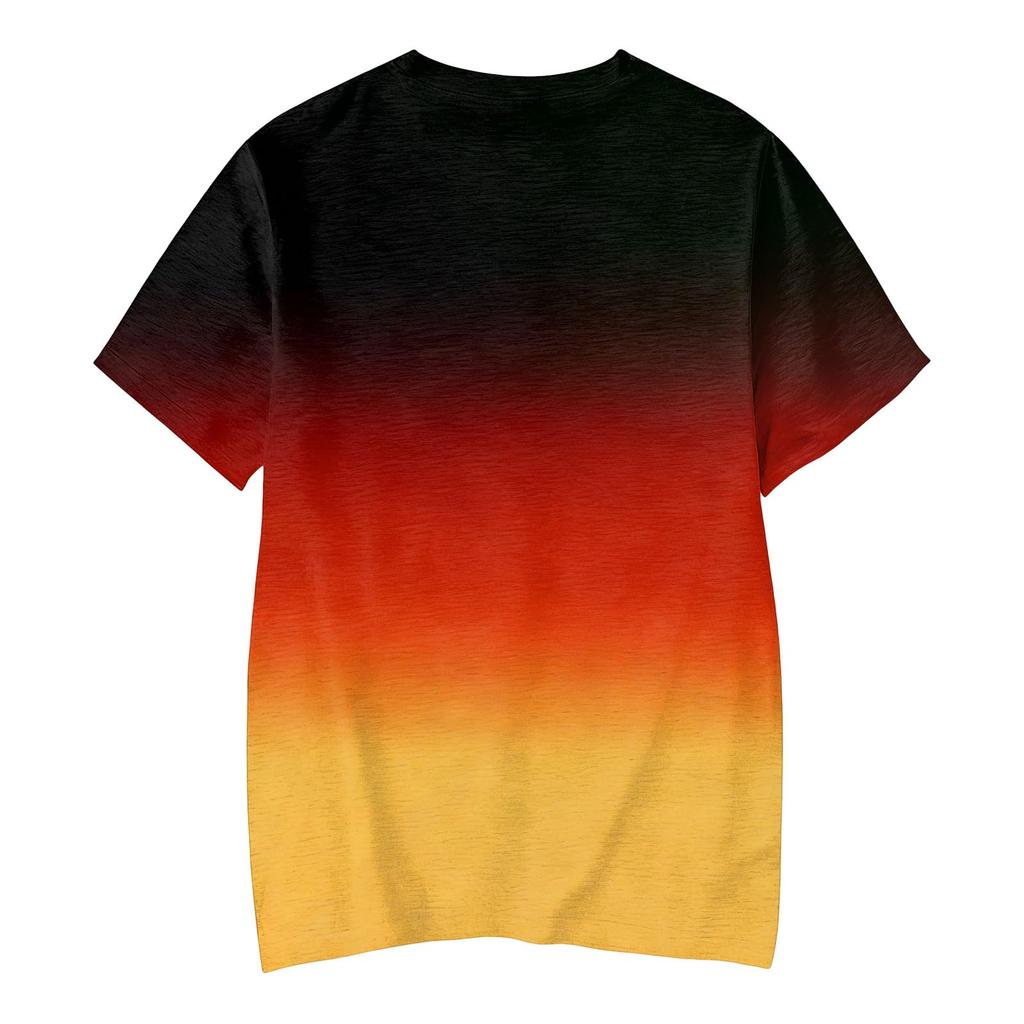 Damen Freizeit Pullover T-Shirt Kurzarm Rundhals Buchstabendruck Oberteil zur Fußballunterstützung Deutschland 2026 Fanartikel