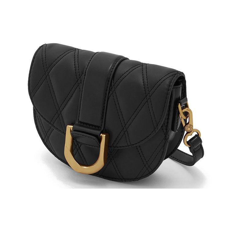 Charles & Keith Gabine Versatile PU Leather Saddle Bag Small CK Shoulder Bag Women Bags Brown CK2-80781629-2