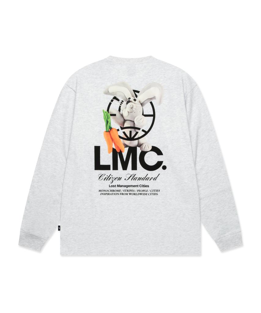 LMC Clay Rabbit Long Slv Tee Light Heather Gray