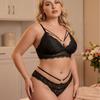 Set Lingerie Seduzione Curvy: Reggiseno Push-up in Pizzo e Slip