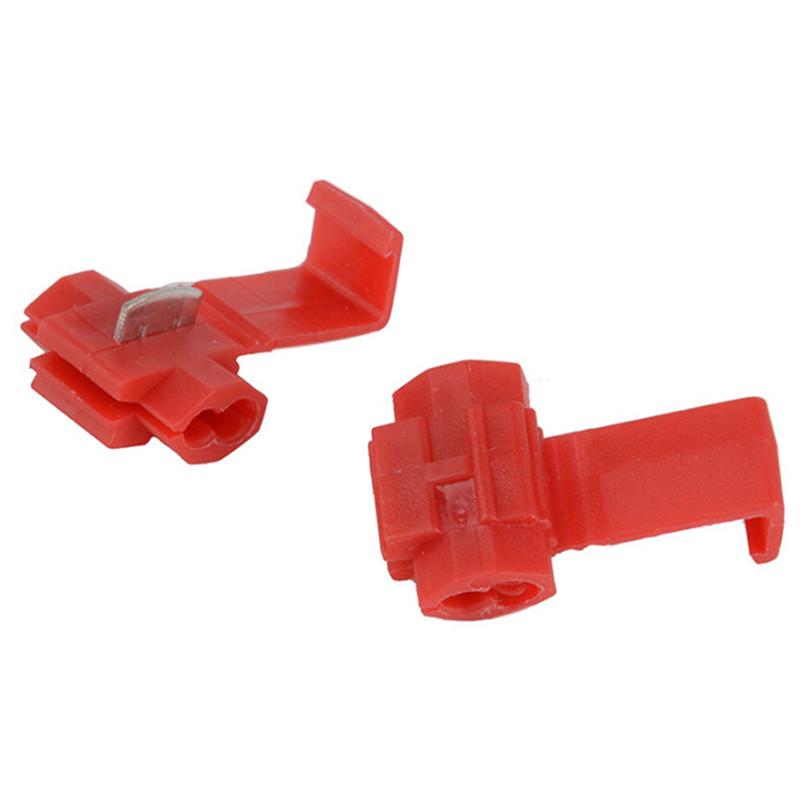 Buy 50PCS Red Electrical Cable Connectors Quick Splice Lock Wire ...