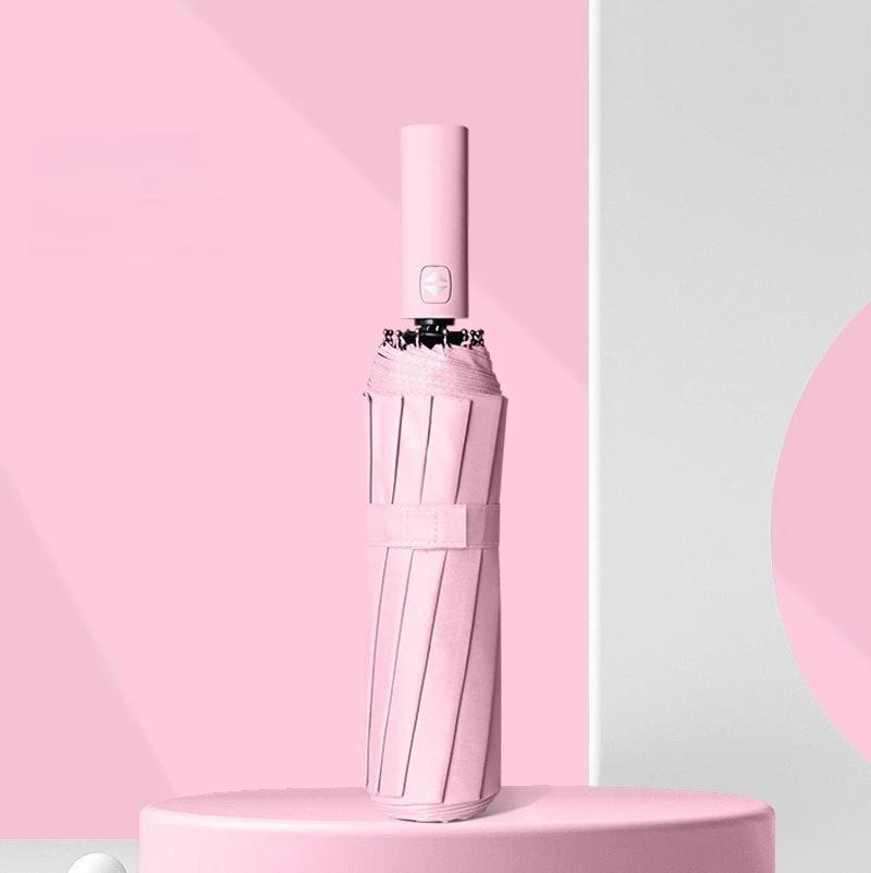 12 Speichen Morandi Vollautomatischer Schirm Schwarzleim Sonnenschutz Sonnenschirm Plus Sonnenschirm Großhandel