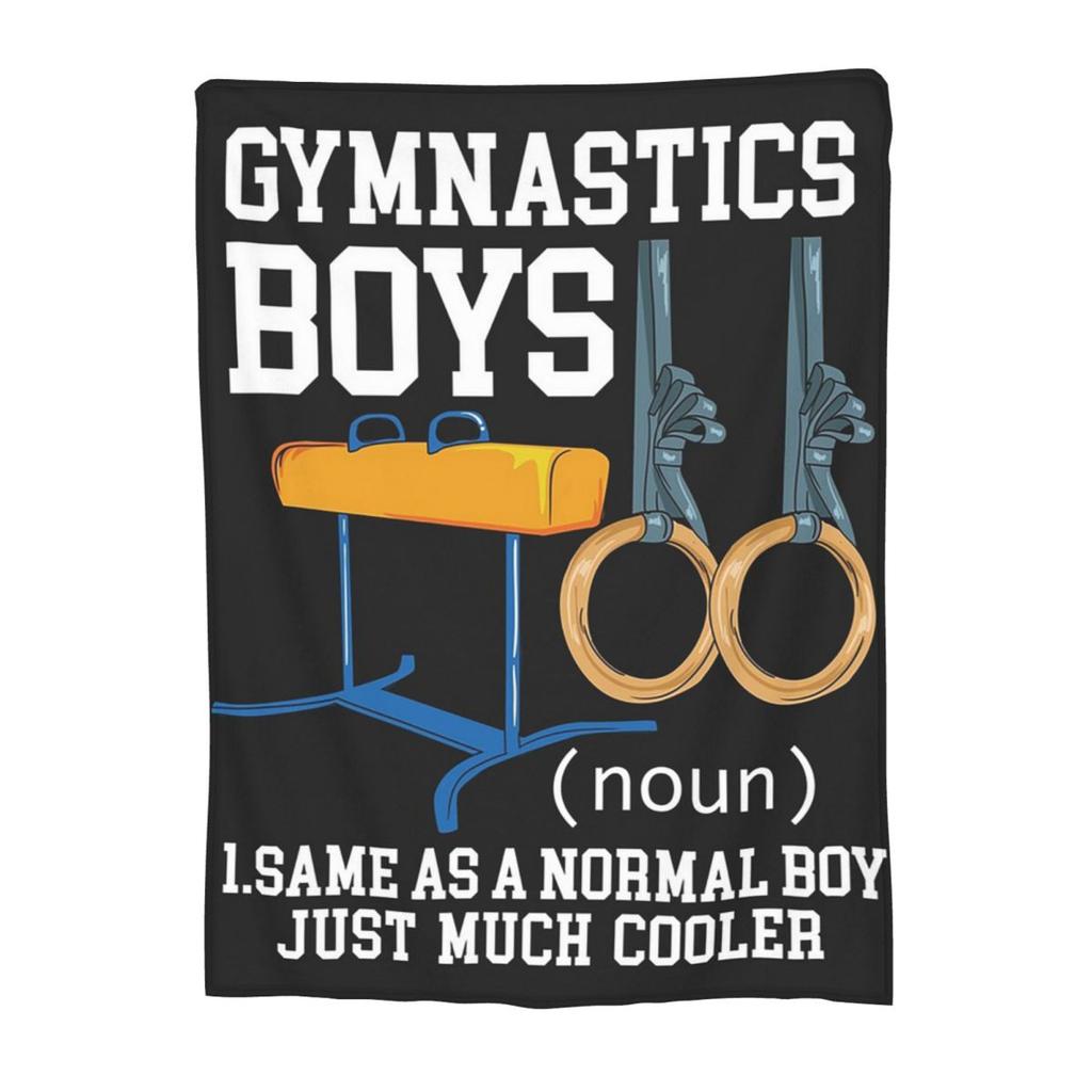 Gymnastics Men Boys Male Gymnasts Set A High Bar Blanket Flannel Throw Blanket Throw Blankets for Couch Bedding Throws Bedspread