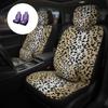 Coprisedili Auto alla Moda con Fantasia Leopardo Poliestere Traspirante Facili da Installare e Pulire Proteggi Sedile