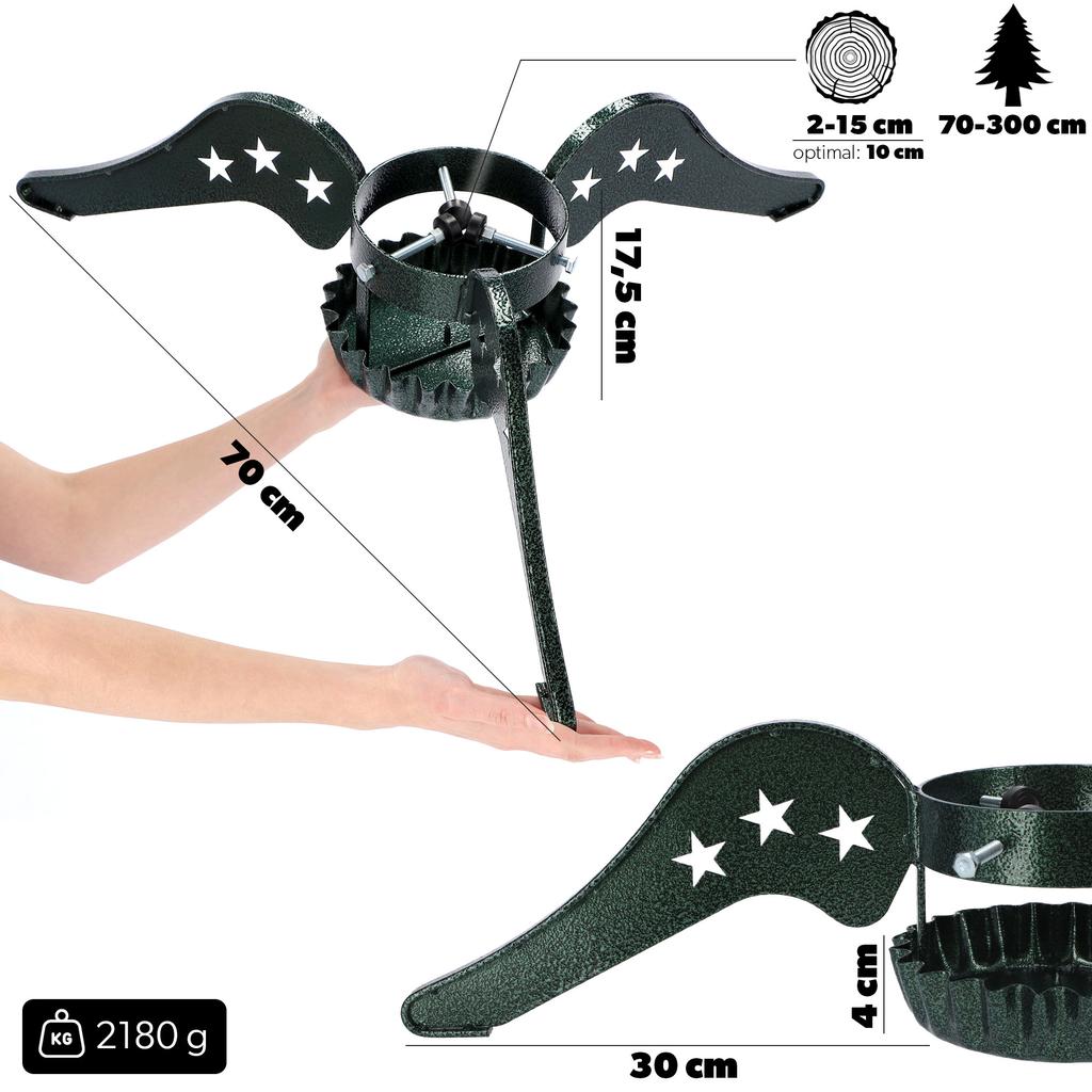 KADAX Christmas Tree Stand Metal Christmas Tree Stand With Bowl