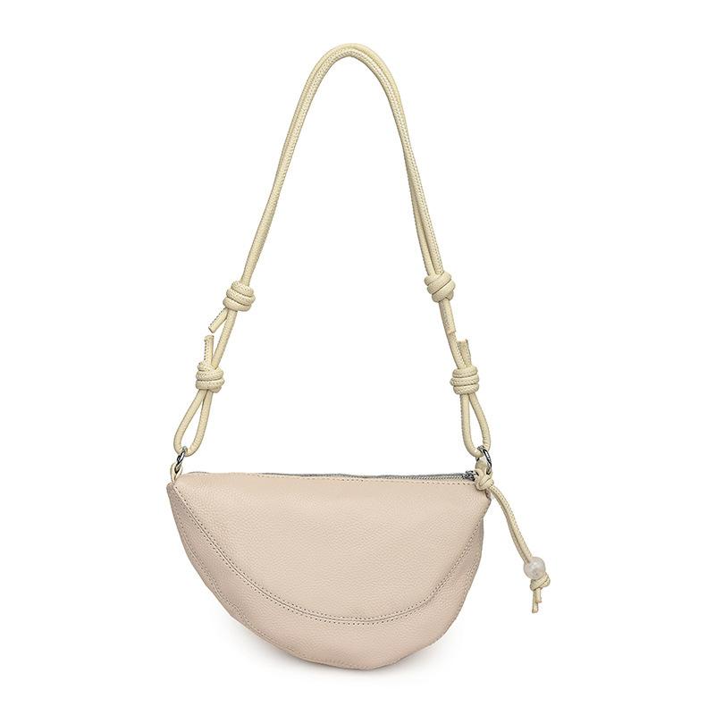 Modische Rindsleder-Horn-Tasche, Crossbody-Tasche für Damen, Vielseitige Tasche für den Arbeitsweg, Oberleder Rindsleder Knödeltasche, Umhängetasche