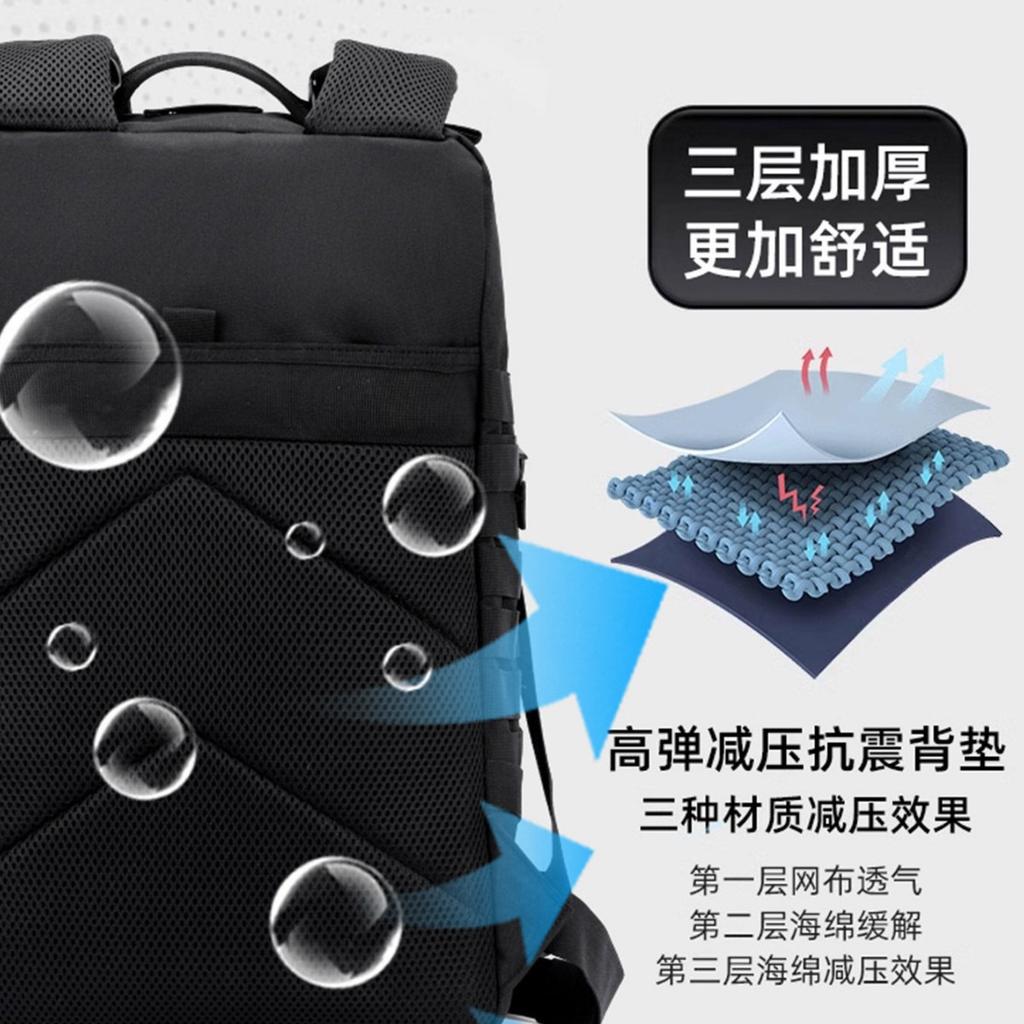 Schoolbag Outdoor Hiking Bag Double Shoulder Male Waterproof Large Capacity Camouflage Canvas Camping Hiking Backpack Off Country Club