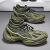 The New Men's Shoes for The Summer and Autumn of 2025 Feature Breathable Mesh and Personalized, Trendy Flying Woven Shoes