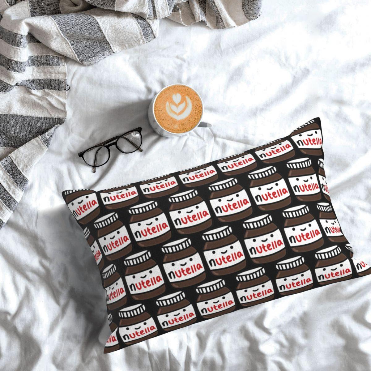 Jmg Clothing Unisex Nutella Rectangle Pillowcase Cushion Cover Decorative Bedroom Bed Home Comfort Throw Pillow