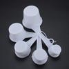 New 11 Pcs White Plastic Kitchen Measuring Measure Spoons Cups Tablespoon Sets