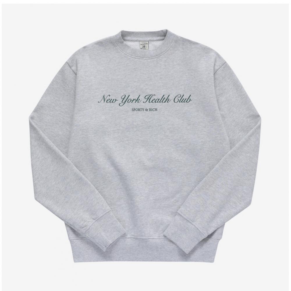 Sporty   Rich Cr871hg Ny Health Club  Helath Club  Public Sweatshirt