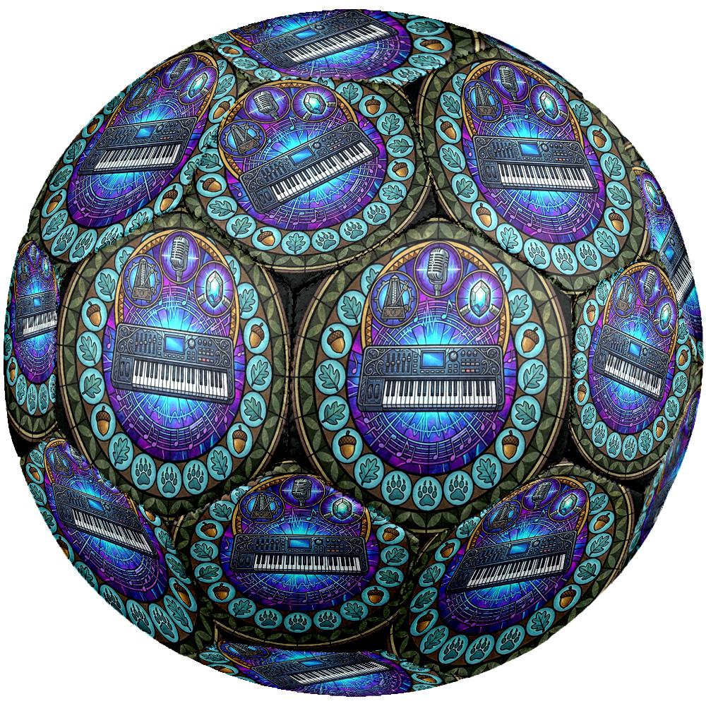 Music Nature Harmony Round Football Size 5 Adult Ball Suitable for Training Matches and Outdoor Team.