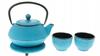 KETTLE 0.8 L CAST IRON SET 2x 0.1L CUPS CAST IRON STAND + STRAINER
