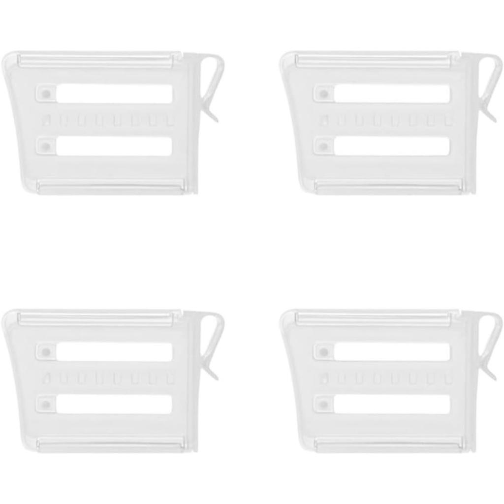 Refrigerator Dividers Clip,Adjustable Plastic Organizer Tools,Fridge Door Retractable Snap-on Space Separators Kitchen Storage