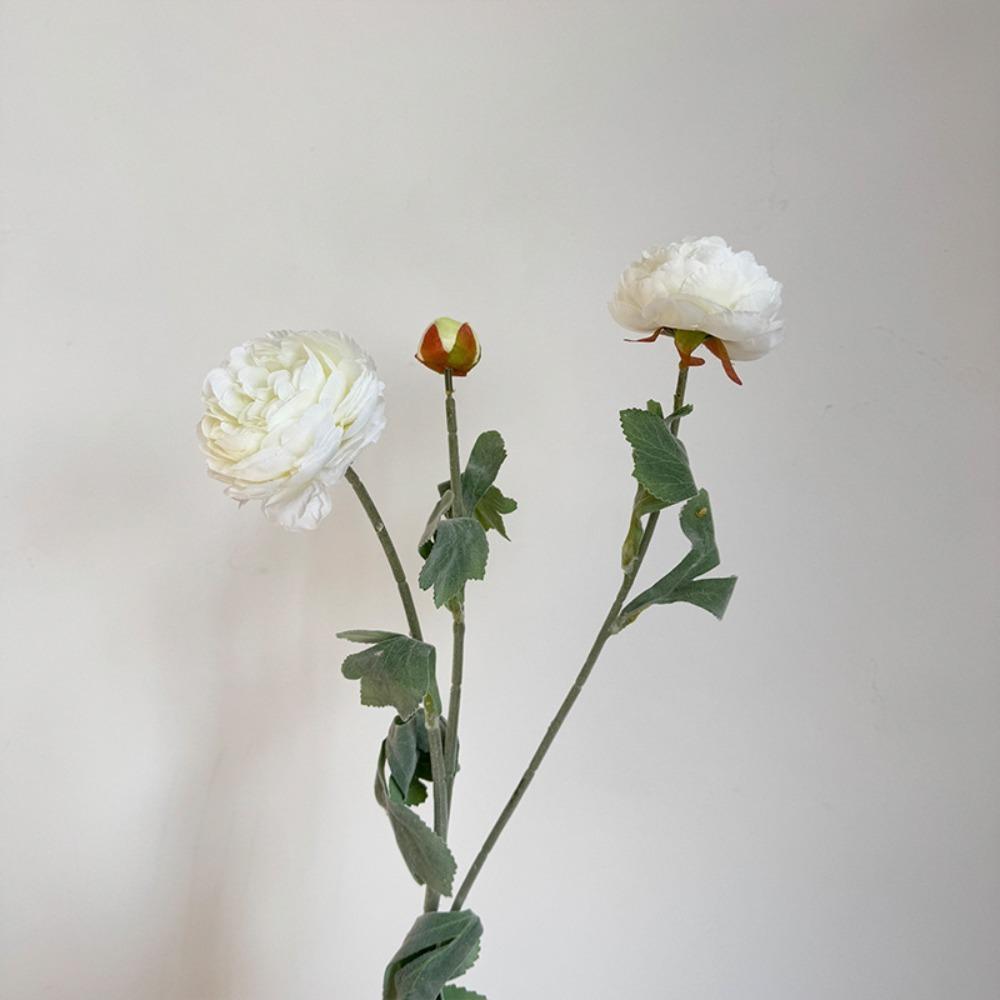 

1PCS DIY Gift 3 Heads Artificial Flowers Silk Flower Arrangement Fake Bouquet Peony Color Silk Flowers Vase Flower Arrangement
