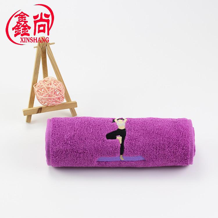 Cotton sports towel 20 * 110 extended marathon yoga sports running towel embroidery