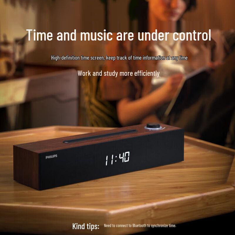 Philips SPA3809 Wooden Bluetooth Computer Speaker