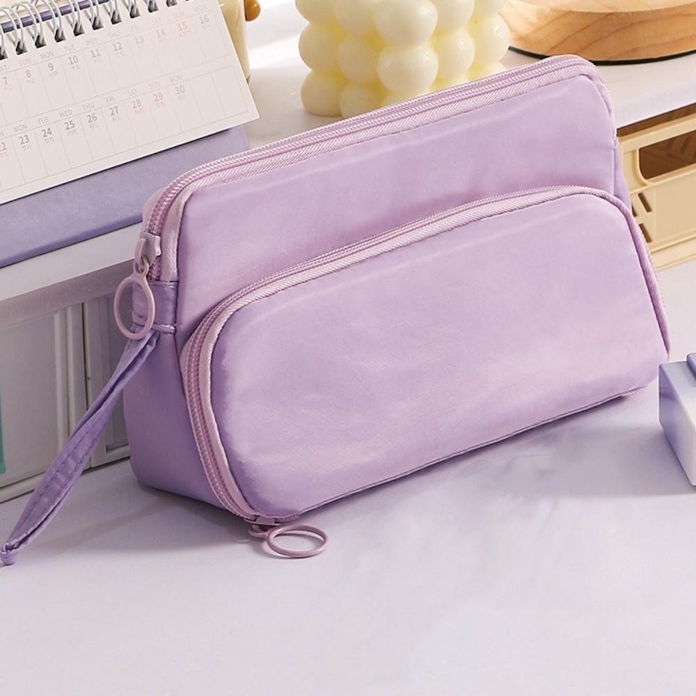 Double-layer Ladder Pencil Case Large Capacity Stationery Bag Kawaii Pencil Bag Boys Ang Girls