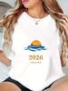 2026 Cruise Ship Graphic Nautical Travel Women's T-shirt Round Neck Top Christmas Halloween Gift for Cruise Women's Clothing