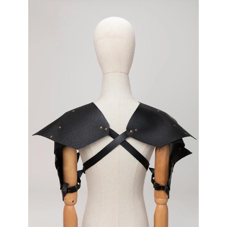 New European and American Adult Products Macho Warrior armor Shoulders Leather Bondage Set Flirting Alternative Toys