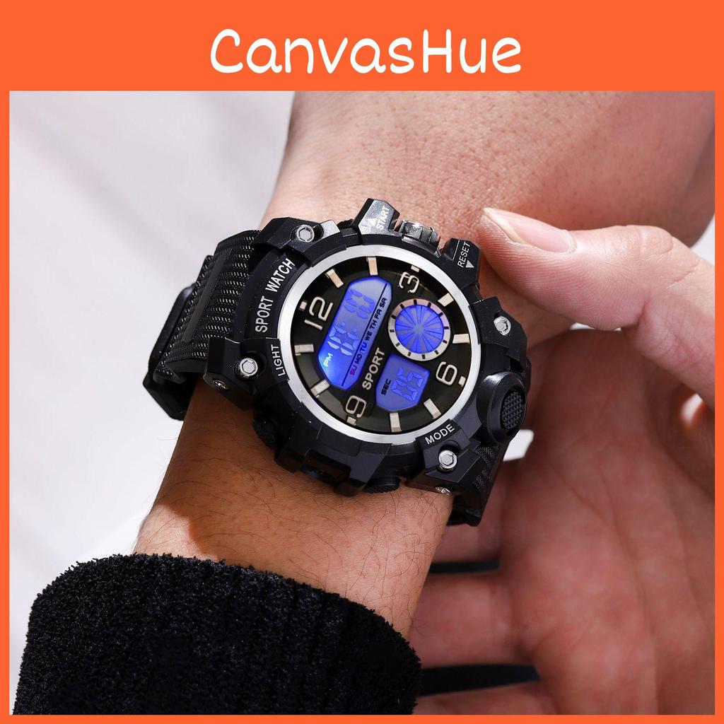 Mens Multifunction Outdoor Tactical Waterproof Watch With Night Glow For Teens And Students