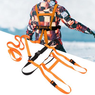 Cinto de Esqui para Crianças Alto Melhora a Eficiência de Aprendizagem Nylon Resistente ao Desgaste Ajuste Trela de Treino de Esqui para Patinação no Gelo