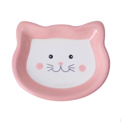 Adorable Ceramic Pet Bowl for Cats and Small Design, Easy To Clean