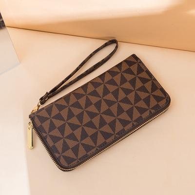 Spring New Men and Women Long Wallets Fashion Capacity Printed Change Clutch Wallet Card Bag