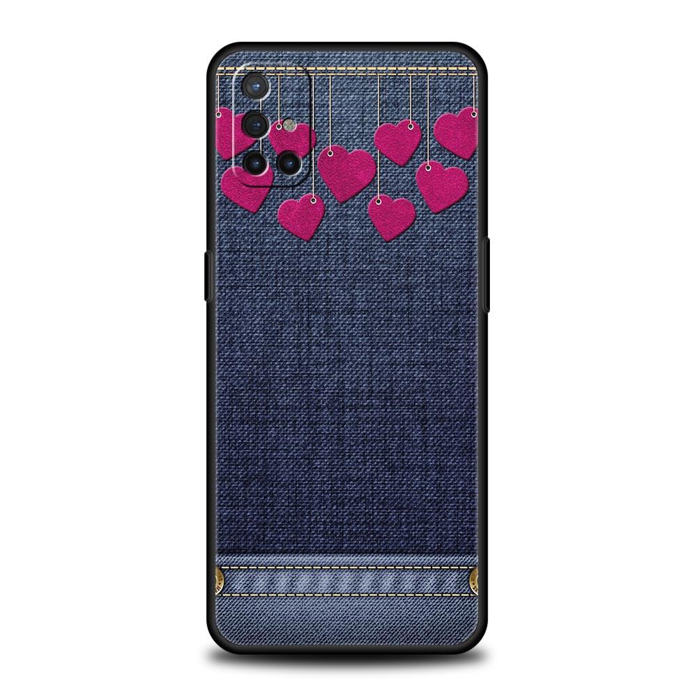 Leather Cloth Pattern Phone Case For Oneplus 13R 13 12R 11 10T 10R Nord N100 N200 N10 10 9 9R 9RT CE 3 2 Z Pro 5G Soft TPU Cover