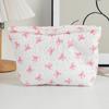 Bowknot Style Makeup Bag Large Capacity Cute Cosmetic Organizer Portable Travel Toiletry Bag for Women Washing Pouch Storage Bag