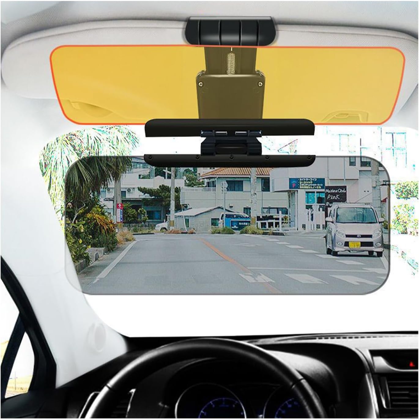 

Vehicle Day/Night Anti-Glare Sun Visor, Synthetic. 33x19x7cm, Blocks Dazzling Light, Easy Clip-On United States