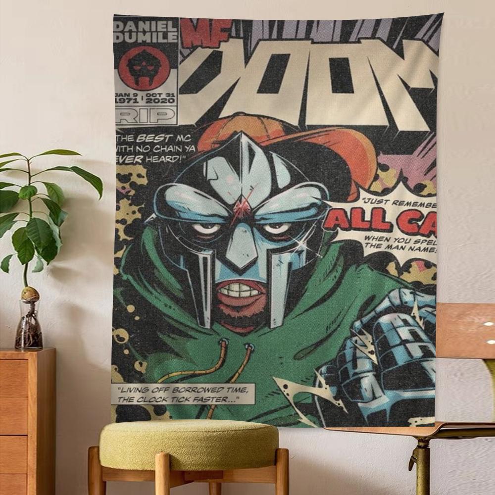 MF DOOM Arazzo da Parete Fai-da-te Appeso Tarocchi Tappeti da Parete Hippie Arredamento per Stanza e Casa