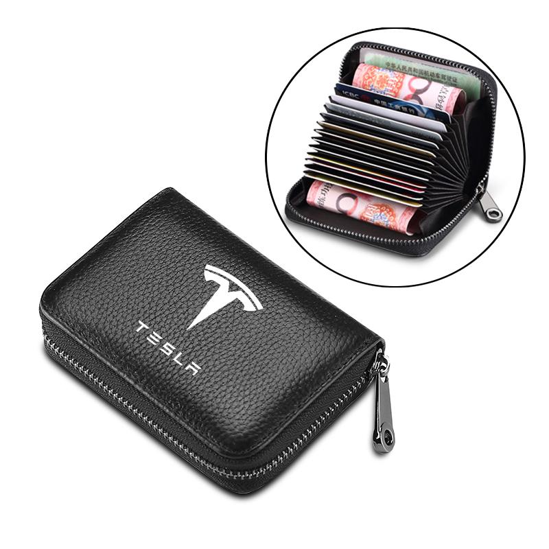 Teri Avtomobil Haydovchilik Guvohnomasi ID Karta Bank Karta Hamyoni Avtomobil Stylingi Tesla Model 3 Model X S 2016-2023 uchun Model Y Dekallari TM3 TMX
