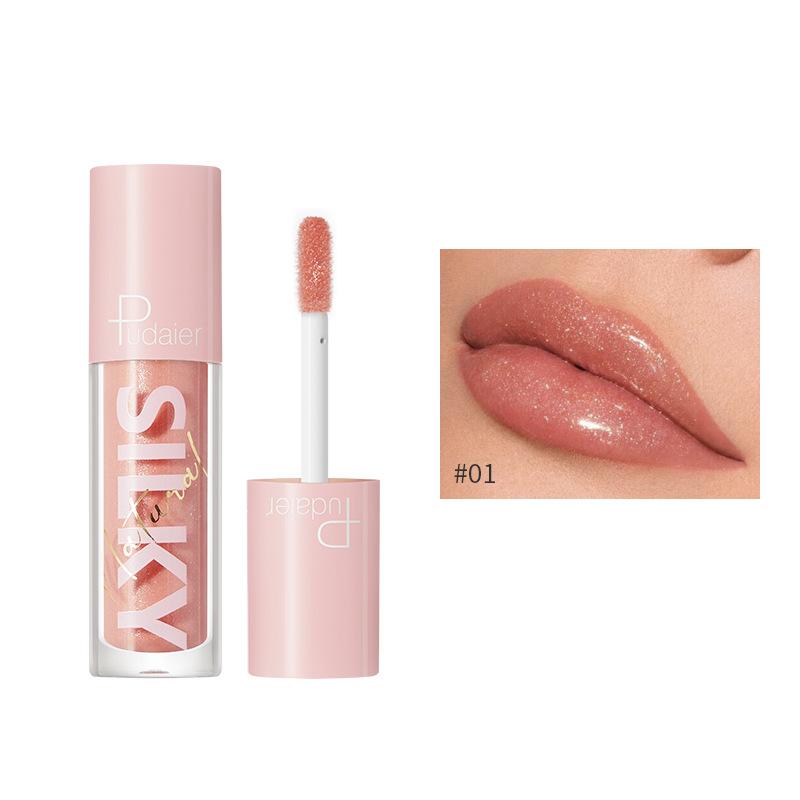 16 Farben Klarer Lipgloss Lipgloss Antihaft-Cup Lipgloss Spiegel Feuchtigkeitsspendende Lip Glaze Feuchtigkeitsspendend