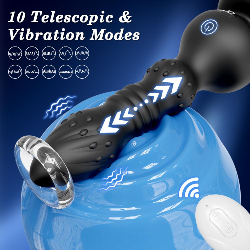 Anal Plug Vibrator Gay Butt Plug Big Dildo Anal Beads Vagina Vibrating Masturbation Tool Penetration Anal Toy Butt Plug Toys