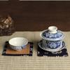 4PCS Chinese Style Table Mat Square Cup Pad Table Coasters Tea Mat  Kitchen