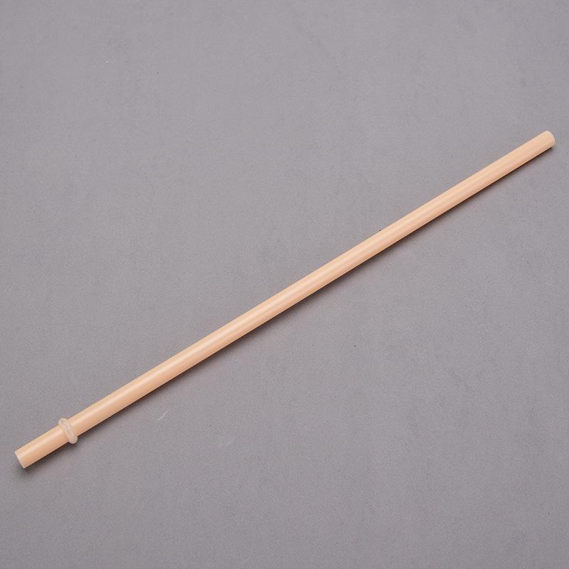 7Mm Aperture Straw 37 Color Solid Color Plastic Cup Accessories Pp Straw Non-Disposable Straw With Ring