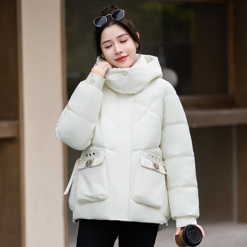 Short hooded casual fashion bread clothes cotton clothes women's winter new hooded cold clothes cotton clothes jacket women