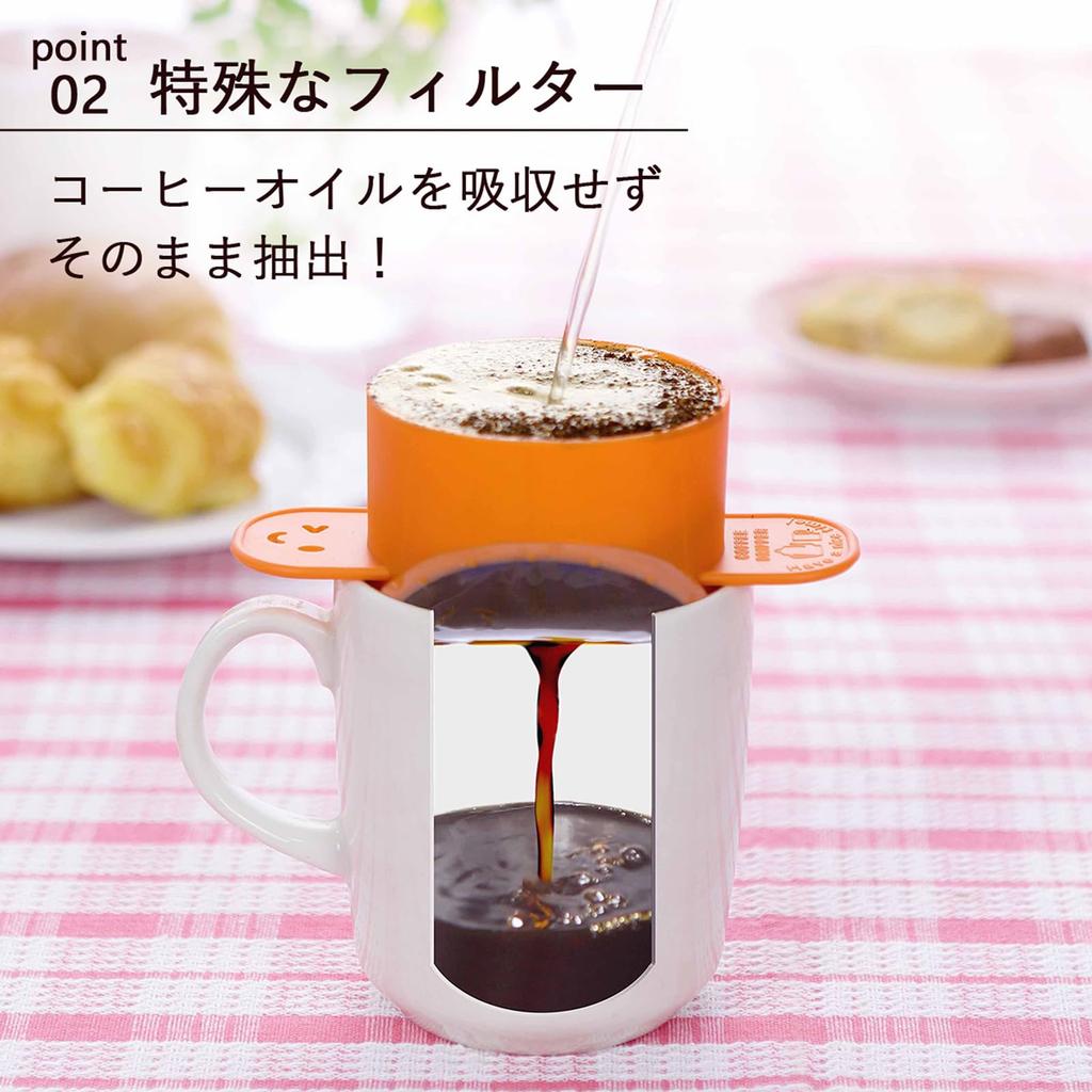 Shimomura Kihan Coffee Dripper in Includes Measuring 31135 [Made Japan] Paperless, Reusable, Single-Serve, Eco-Friendly, Tape, Winkle, Tsubame-Sanjo,