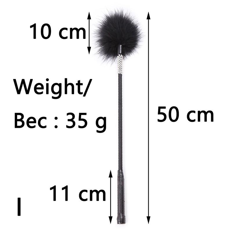 Multi Color Variety Sexy Feather Tickled Whip Flirting Teasing Stimulating Kinky Paddle Whips BDSM Fetish Mischief Adult Sex