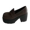 Show High British Style Small Leather Shoes Autumn 2025 New Spice Girl Platform Jk Uniform Single Shoes Versatile Heightening Loafers