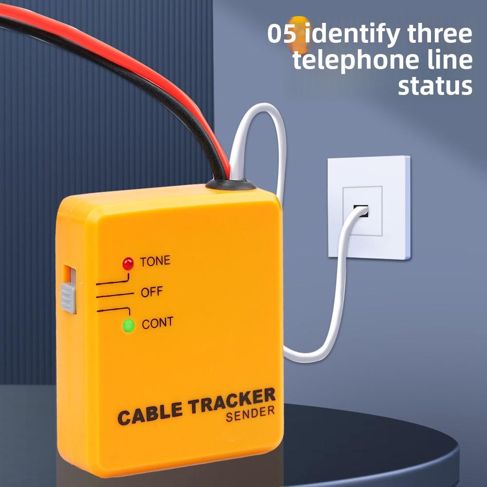 Fiber Optic Equipment Rj11 Telephone Line Finder Network Short Circuit Tester with Crocodile Clip Test Line Meter
