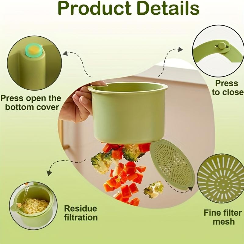 Auto-Clean Sink Filter Basket with Faucet. Durable Plastic, Easy Install. For Home & Commercial Kitchens.