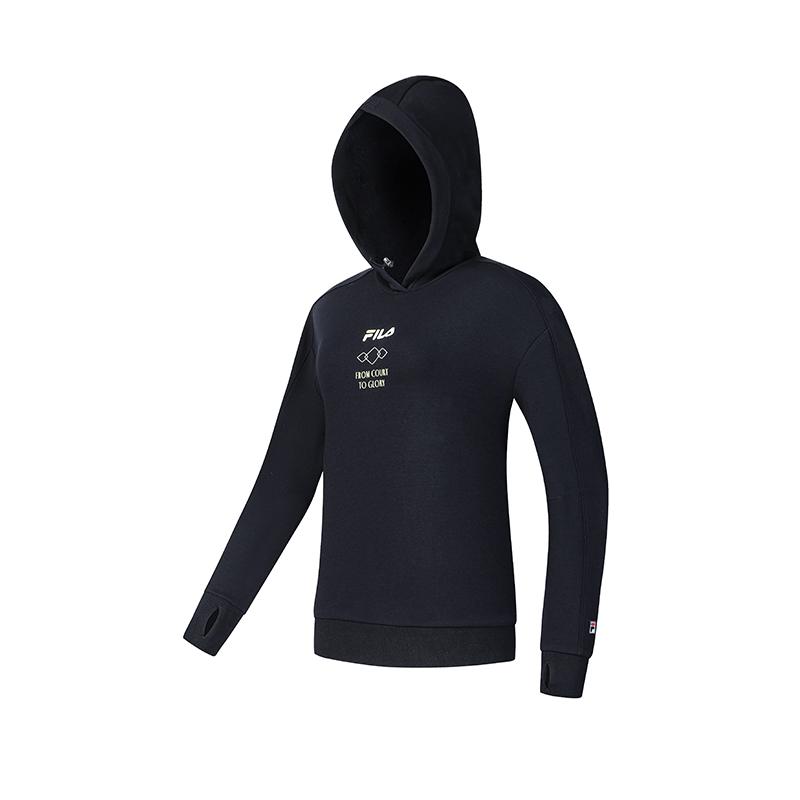 

New FILA Athletics TENNIS Sweatshirt Women s RD Royal Blue A11W443202FNV 165/84A/M