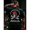Black T-Shirt with Skull And Crossbones Print Generation X 1965 1980 The Badass Generation Before All You Sissies Were Born Graphic Design for Casual
