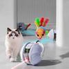USB Rechargeable Infrared Automatic Rolling Ball Detachable Cord Automatic Teasing Cat Toys  Indoor