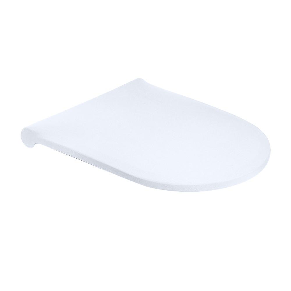 Soft Toilet Lid Cover Dustproof Solid Color Toilet Lid Protective Sleeves Washable Wear Resistant Stretch Toilet Seat Cover