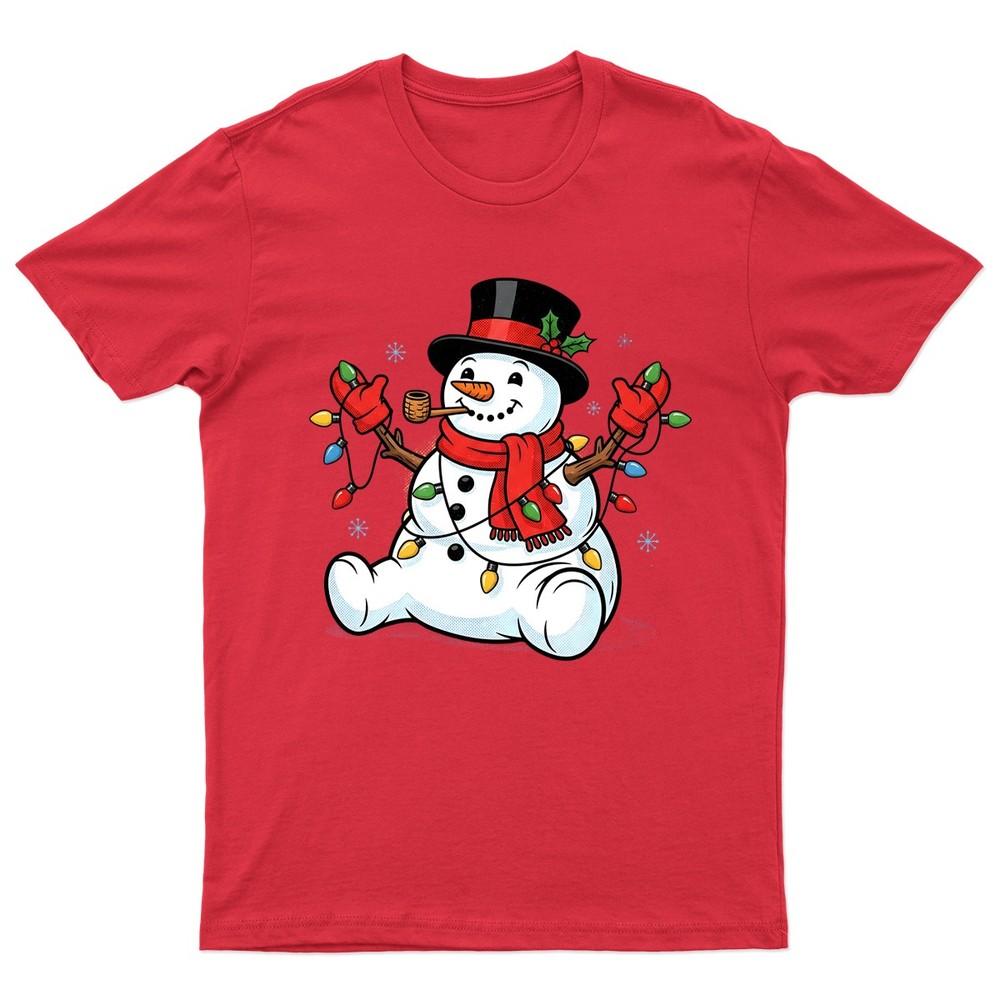 SnowUnisex Christmas Lights Holiday TShirt Unisex Gift Retro Funny Unisexs